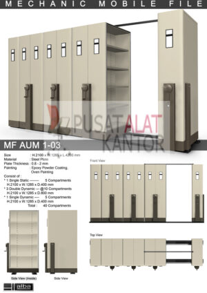 Mobile File Mekanik Alba MF AUM 1-03 B ( 40 Compartments )