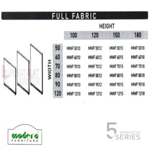 Modera 5 WorkStation Full Fabric Spesifikasi