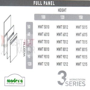 Modera 3 WorkStation Full Panel Part