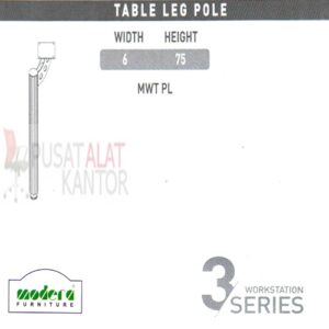 Modera 3 WorkStation Table Leg Pole