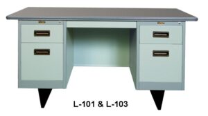 Meja Kantor Lion L-101 & L-103