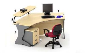 Meja Kantor Highpoint Nine Series Oxford Workstation 2