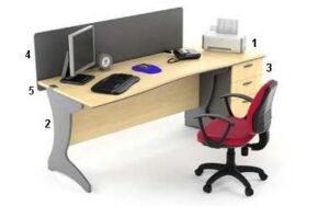 Meja Kantor Highpoint Nine Series Oxford Workstation 3