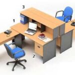 Meja Kantor Highpoint One Series Beech Workstation 5